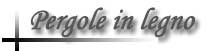 Pergole in legno